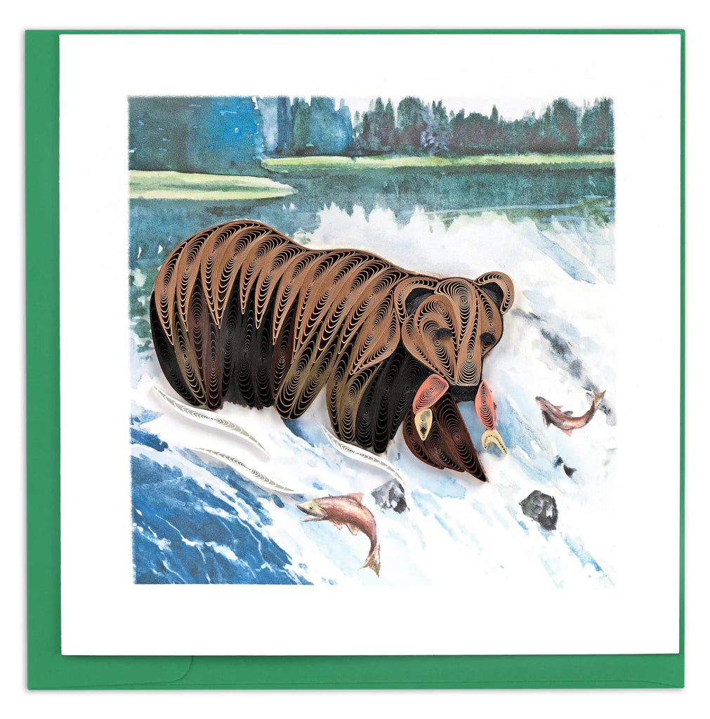 Quilling Cards Vietnam - Grizzly Bear
