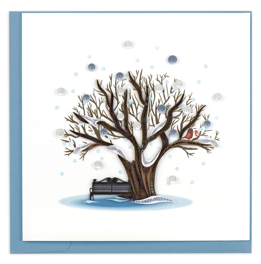 Quilling Cards - Winter Tree