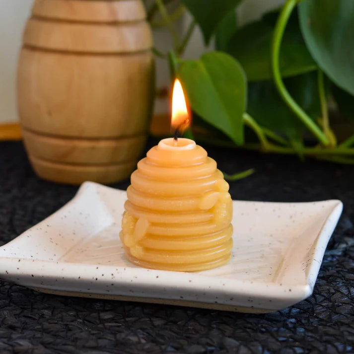 Small Hive - Natural Beeswax Candle