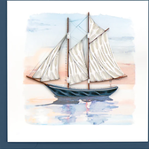 Quilling Cards Vietnam - Schooner at Sunset