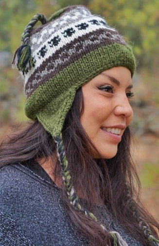 Knit Hat Earflap