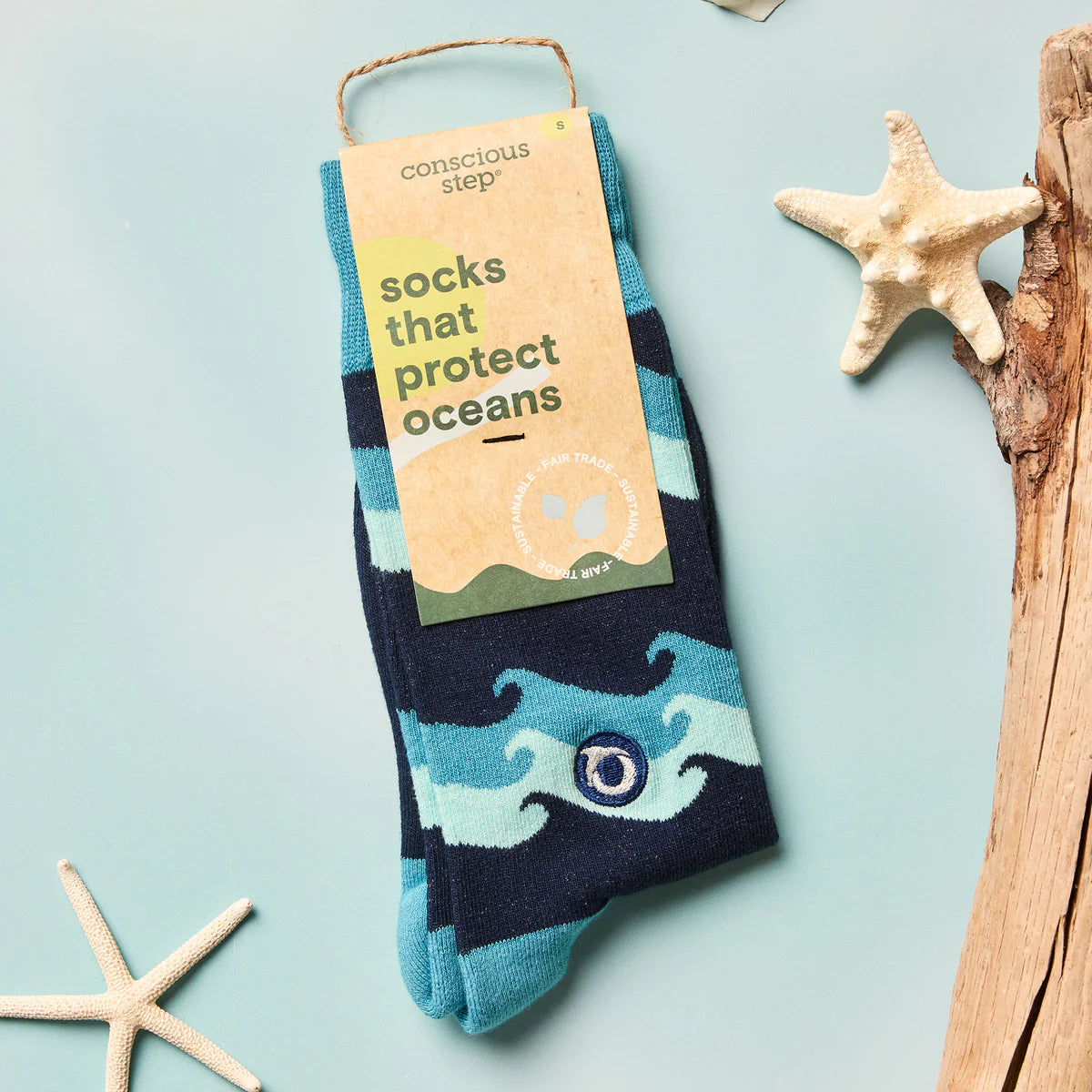 Socks that Protect Oceans (Rolling Waves)