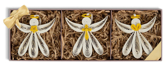 Quilling Card Ornament Angel 3 pack