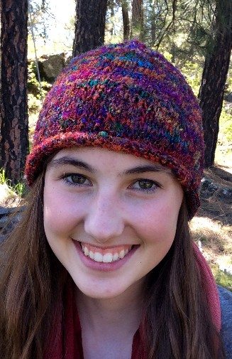 Handknit Silk Cap