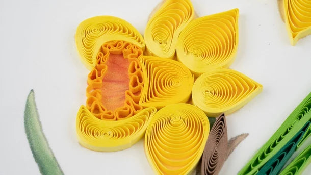 Quilled Daffodils Greeting Card