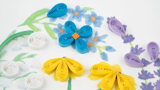 Quilled Garden Heart Greeting Card