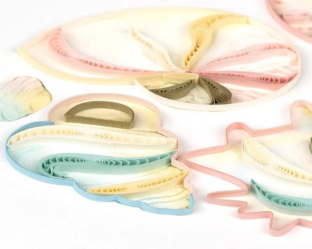 Quilled Seashell Heart Greeting Card