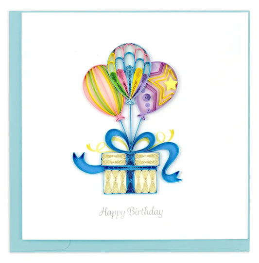 Quilling Card Balloon Surprise