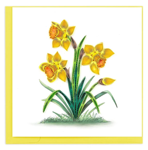 Quilled Daffodils Greeting Card