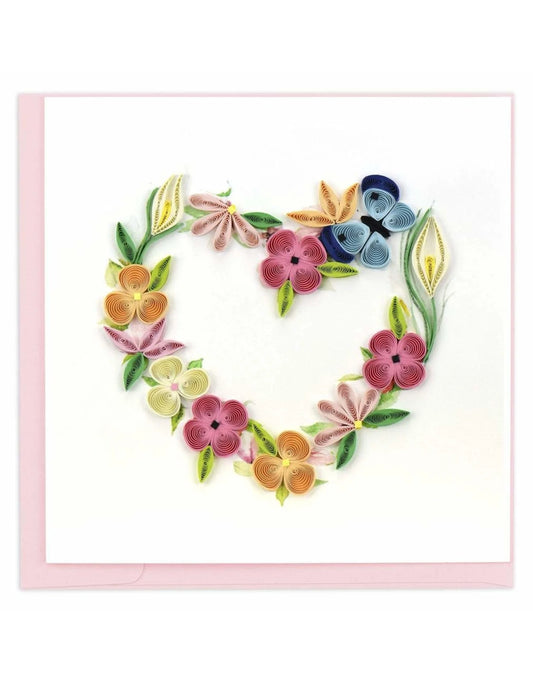 Quilling Cards Vietnam - Floral Heart